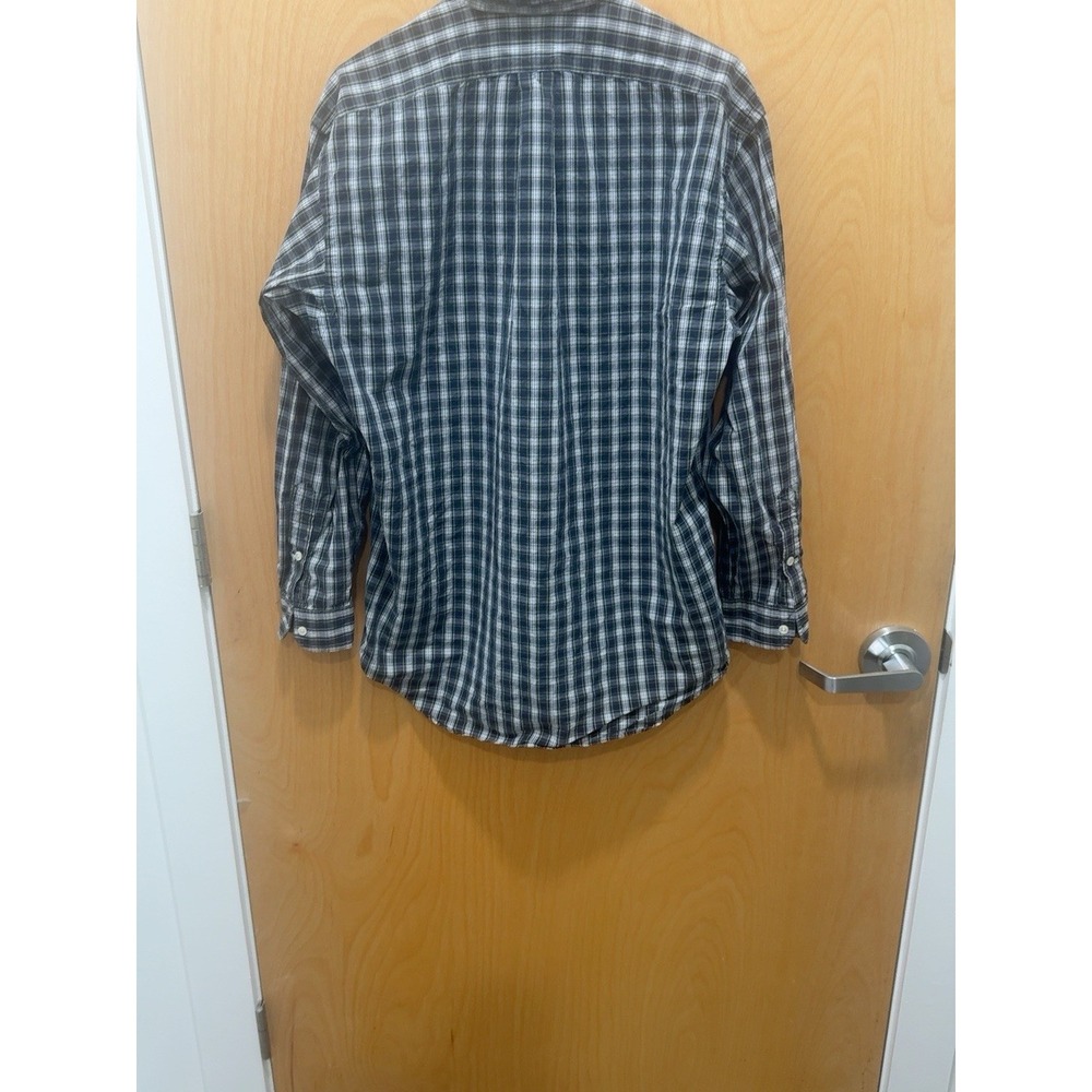 Polo Ralph Lauren Blake Mens M Green Navy Plaid Cotton Button Down Shirt
